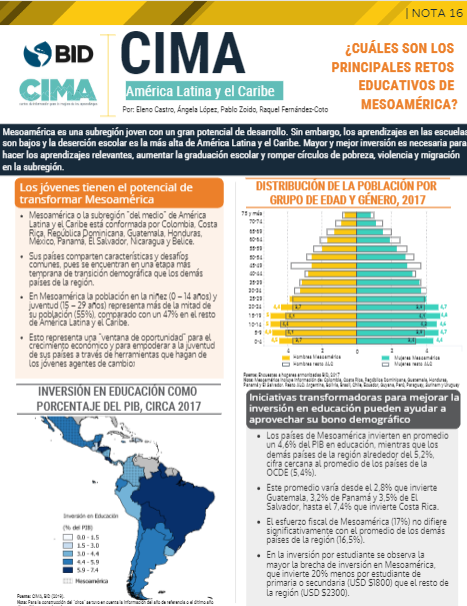 Cuáles son los principales retos educativos de Mesoamérica